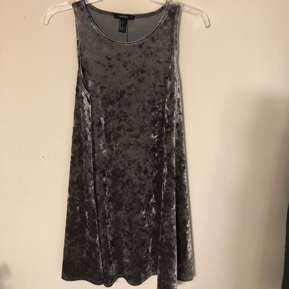 Green velvet dress
